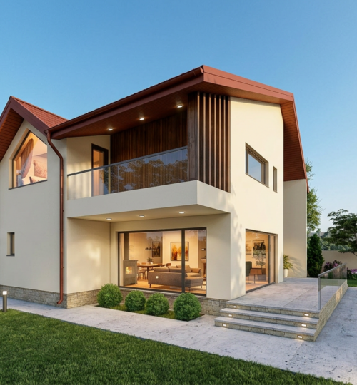 Casa Golden Tohatin (parter + mansardă 124 mp)
