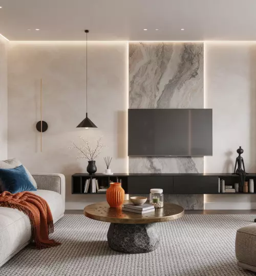 Design interior Marble style (apartament în Chișinău, Ciocana)